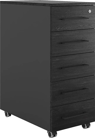 Тумба мобильная КОБОР TМ5-40/60 black/wood