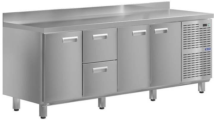 Стол холодильный KAYMAN КСХ-1211/60 (3 двери, 2 ящика)