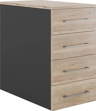 Тумба приставная КОБОР TS4-40/80 black/natural