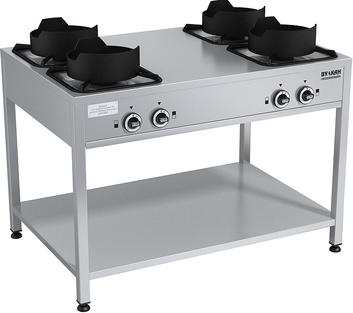 Плита газовая Вулкан KSB04 8158 WOK