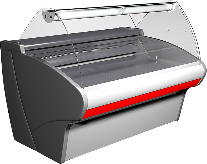 Витрина холодильная Carboma Bavaria G110 SV 1,25-1 (ВХСр-1,25 Bavaria G110) (статика, с боковинами)