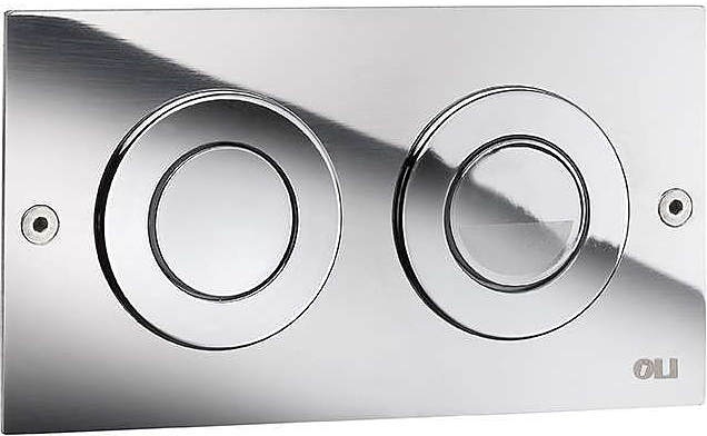 Кнопка смыва OLI MINI TREND 605294, хром глянцевый