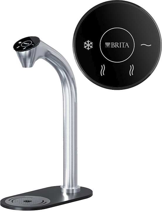 Система подачи воды встраиваемая Brita Extra C-Shape still + hot (высокий кран, средний бойлер)