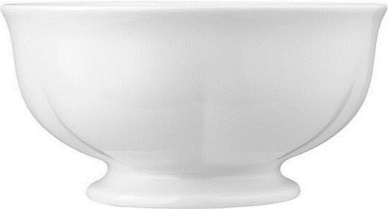 Салатник Noble Bella 401504 1120 мл d=18 см h=9,1 см (фарфор) белый