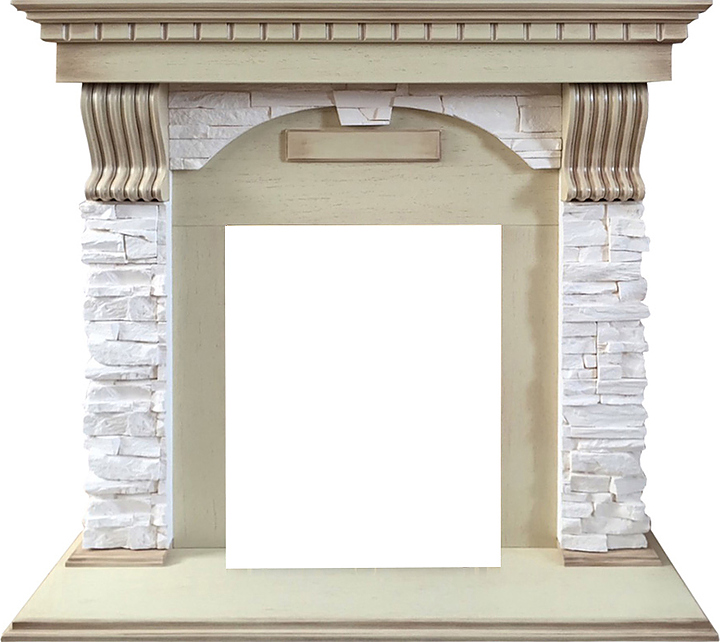 Портал Dimplex Dublin арочный сланец крем