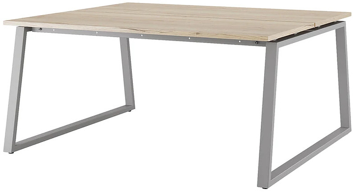 Стол офисный КОБОР TR/2-80/140 aluminum/natural