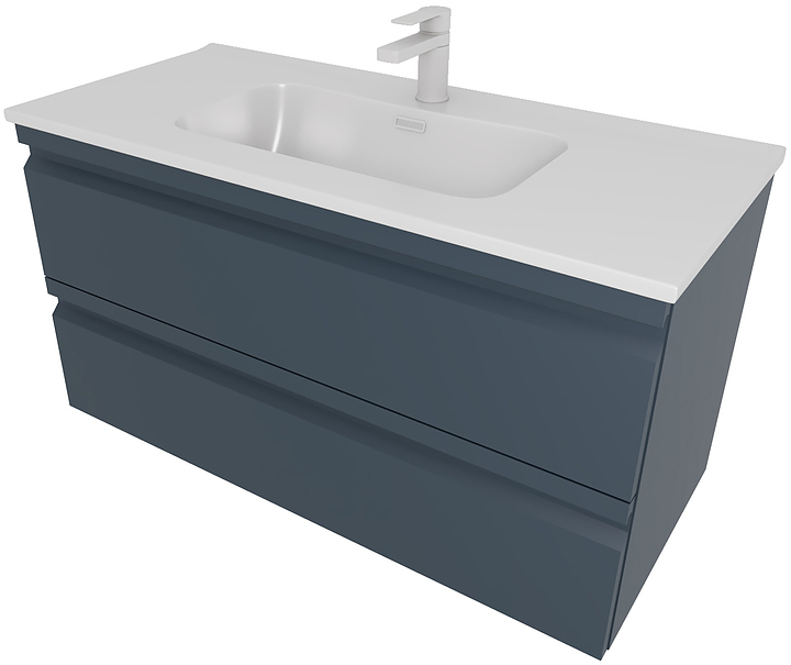 Тумба под раковину Aquatek Вега AQ77100-MG 100 см, серая