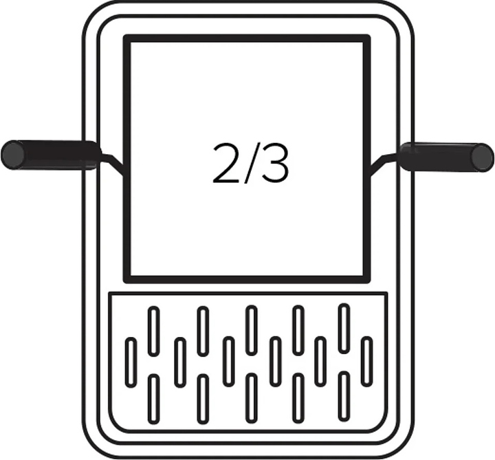 Корзина для макароноварки Giorik 2003075 GN2/3 298x334x215 мм