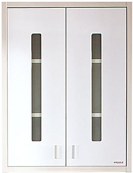 Шкаф подвесной БРИКЛАЕР Бали 65 62,4х76,8 см светлая лиственница, белый глянец