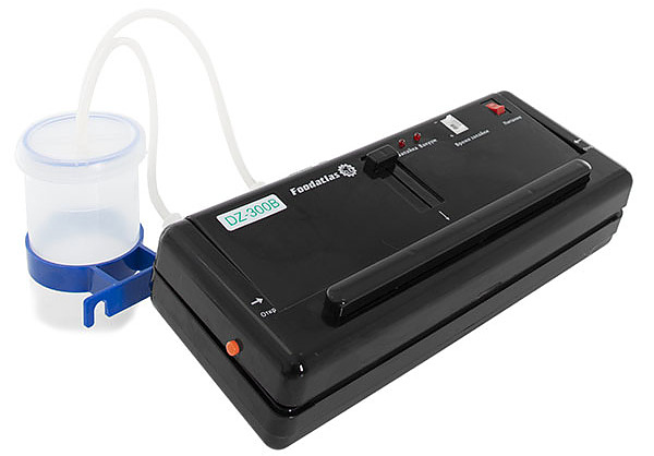 Вакуумный упаковщик продуктов Foodatlas DZ-300B Pro 350x140x90 мм настольный