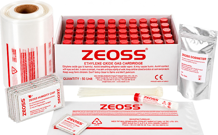 Комплект ZEOSS ZS-20 (картридж с этиленоксидом, пакет, чип влажности, дозиметр, зажим)