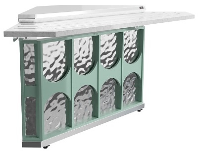 Модуль угловой наружный Luxstahl УН-90 Premium Mirror (Зеркало)