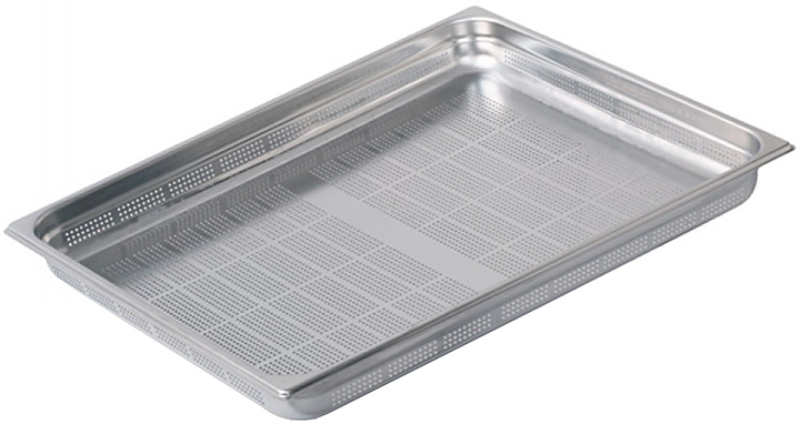 Гастроемкость Pujadas 211.502 GN 2/1-150 (650x530х150) перф., нерж. сталь
