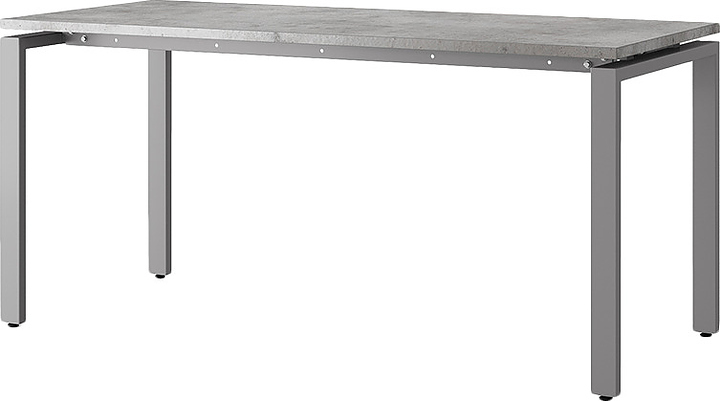 Стол офисный КОБОР P-180/60 aluminum/chicago