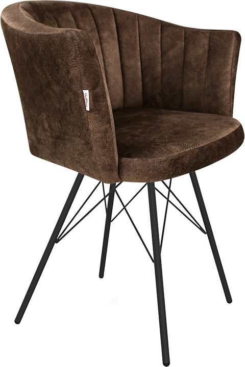 Стул барный Sheffilton SHT-ST42-1/S37 кофейный трюфель / черный муар