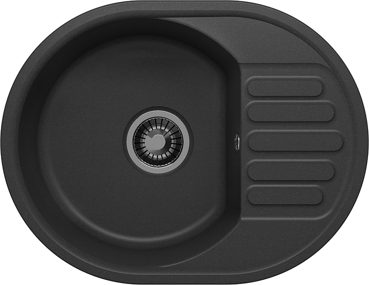 Мойка кухонная Polygran QuartzBond Bond-610 48х61 см, уголь