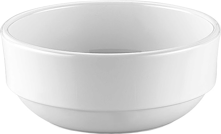 Бульонница Gastroplast 79990 430 мл d=12 см h=5,2 см (поликарбонат) штабелируемая белая