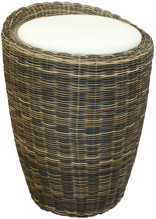 Пуф DOBRIN 1100Rattan-LM (кремовый)