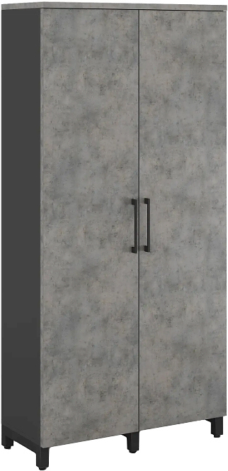 Шкаф для одежды КОБОР HRG-90/40/M black/chicago