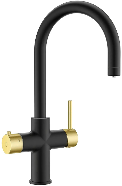 Система мгновенного кипячения воды 4 в 1 ArtisanTech Aquahot Milan BMG (матовый черный/золото)