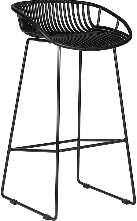 Стул барный DOBRIN 775APP-LMZL FRANK (черный)