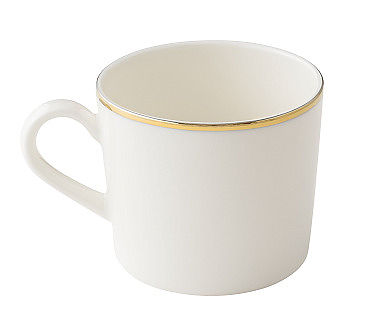 Чашка чайная Bonna Золотая линия Нит 75507 230 мл d 93 мм h 69 мм белый