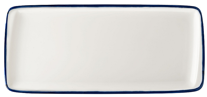 Блюдо для подачи Bonna Линеа Синий Мув 78032 340х160 мм