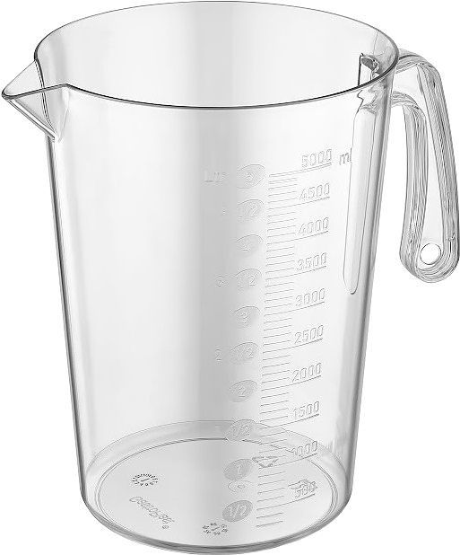 Мерный кувшин Gastroplast 80016 5000 мл h=26,8 см (поликарбонат) прозрачный