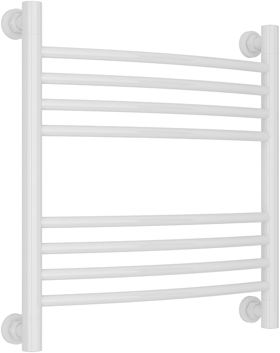 Полотенцесушитель водяной Сунержа Богема+ 50x50 см с выгнутой перемычкой, белый