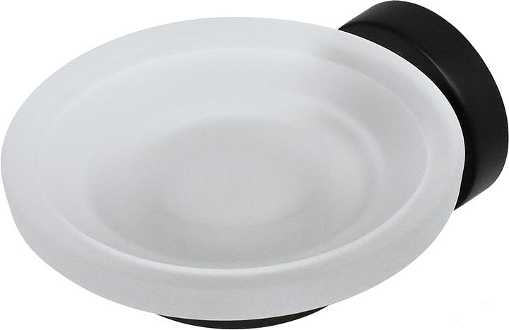 Мыльница Puff Solinne 2541.118 Вальс (сталь / стекло матовое) черная / сатин