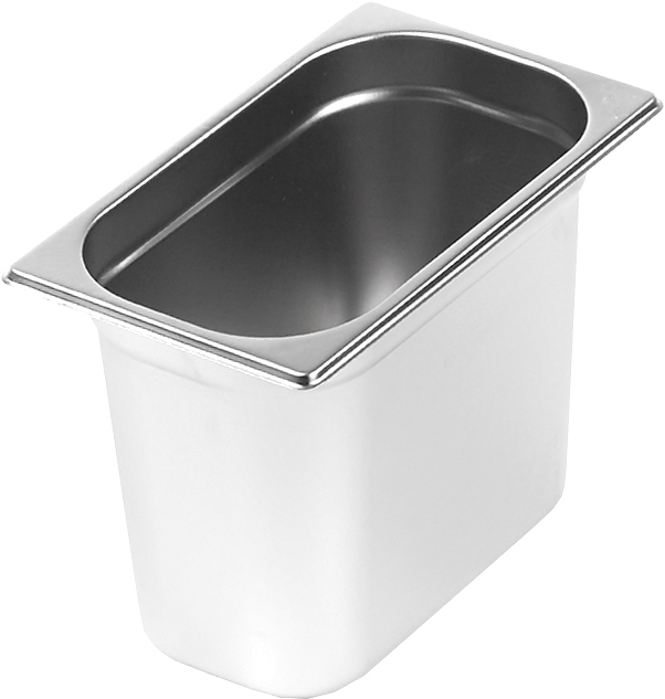 Гастроемкость Luxstahl 1/4х8'' GN 1/4-200 (265х164х200) нерж. сталь