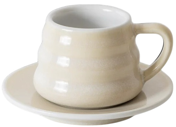 Кофейная пара Loveramics Bond Ibrik Coffee C098-B003B 110 мл,  бежевый (ivory)