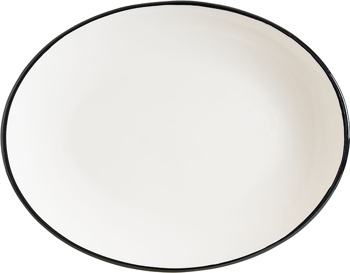Блюдо сервировочное Bonna Linea LNEBLMOV25OV 25х19 см (фарфор) овальное черное