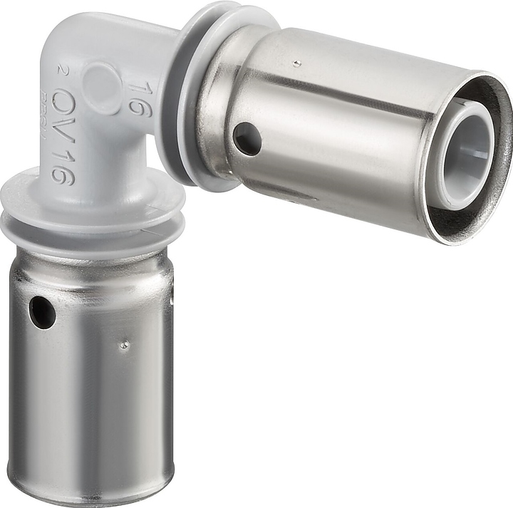 Пресс-угольник Oventrop Cofit PDK 1522843, 16 мм - 16 мм, 90°, поливинилсульфон