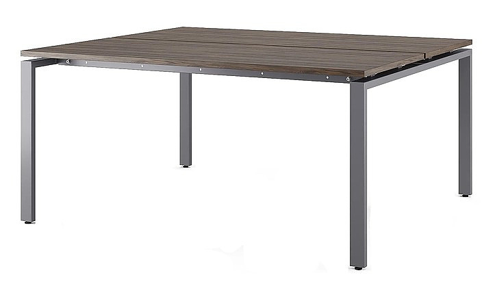 Стол офисный КОБОР P/2-120/160 graphite/charlston