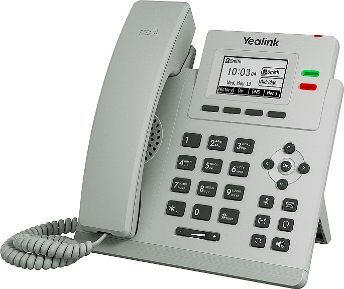 IP-телефон настольный Yealink SIP-T31P светло-серый (Light Gray)