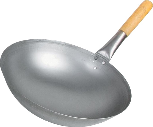 Сковорода-вок P.L. Proff Cuisine JQ-OT624M d=35 см (с деревянной рукояткой, углеродистая сталь)