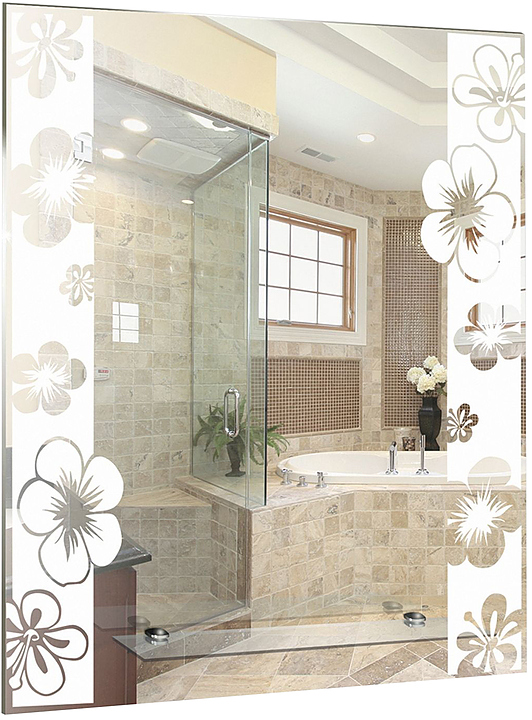 Зеркало Mixline Флора 53,5х68,5 см с полкой