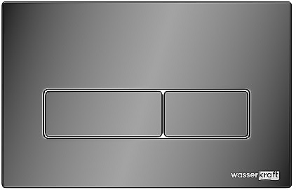 Кнопка смыва Wasserkraft PB03 черный глянец