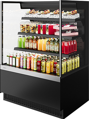 Витрина кондитерская Chilz VETE II KUB OF SQ 130 белый глянец