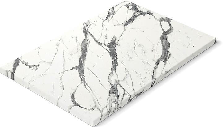 Столешница Sheffilton SHT-TT46 120/80 (верзалит) прямоугольная белый мрамор