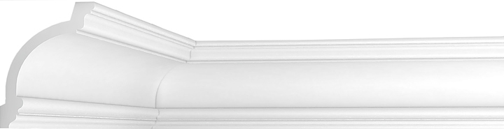 Плинтус потолочный гладкий Decomaster DP 217 (110x145x2400 мм)