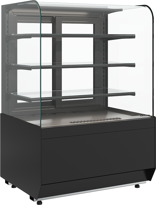 Витрина кондитерская Carboma Radius KR70 VM 1,3-1 Light (Techno 9005)