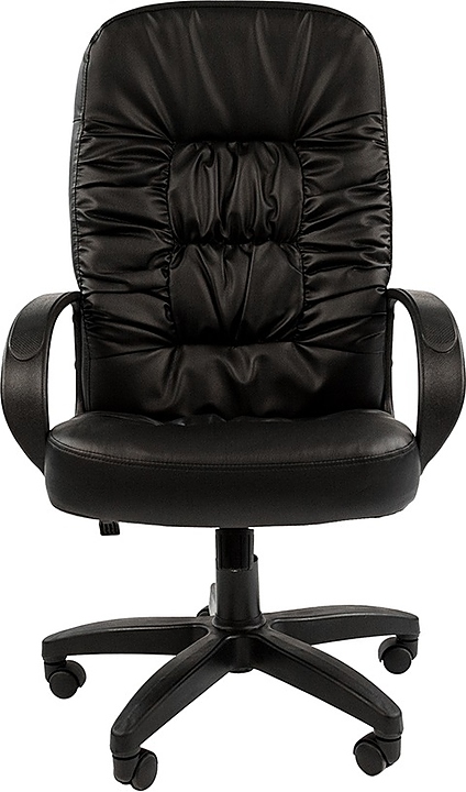 Кресло офисное Chairman 416 ЭКО, черное глянцевое