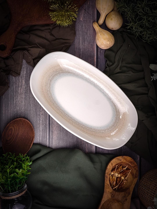 Блюдо сервировочное Porland Pioli Venus 11ML30 PL d=29 см (фарфор) овальное