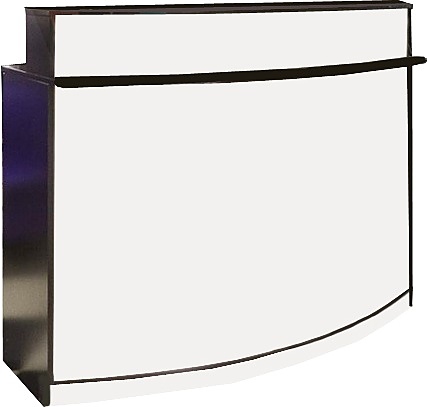 Стойка администратора Имидж Мастер ВИЗИОН, венге с фасадом выбеленный дуб