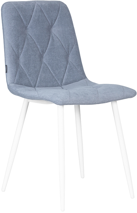 Стул обеденный DOBRIN 006 CHILLY ROMBO (серо-голубой, белый)