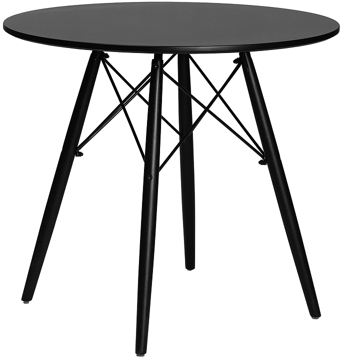 Стол обеденный DOBRIN 108_BlackBase-TD-LMZL CHELSEA`80 BLACK (черный)