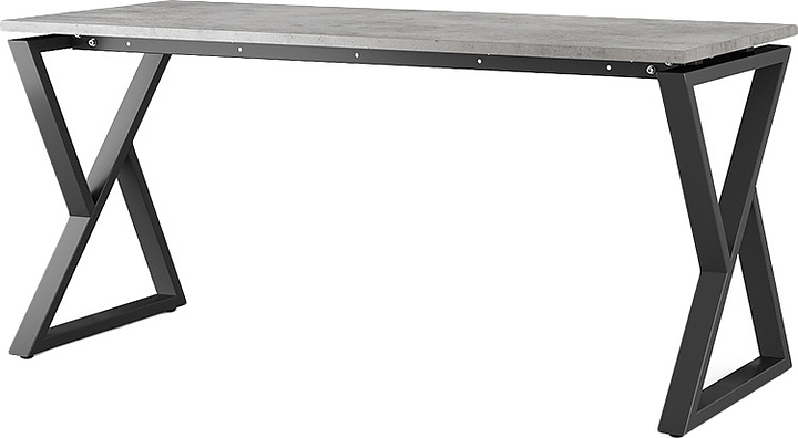 Стол офисный КОБОР W-180/70 black/chicago