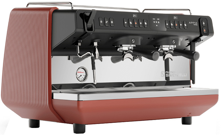 Кофемашина Nuova Simonelli Appia Viva 2Gr автомат красная